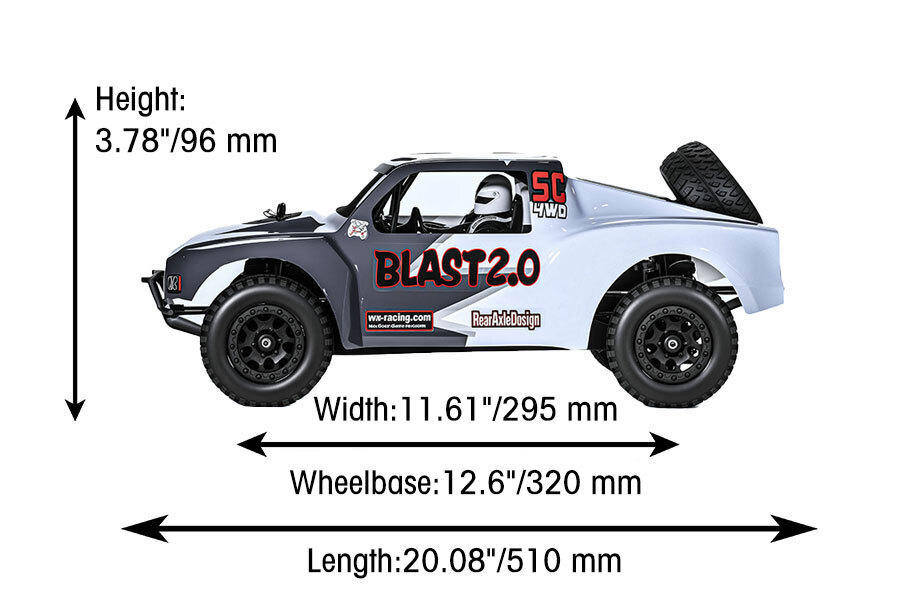 NITRO 1/8 Scale 4WD Off-road Electric RC Short Course Truck 2.4G