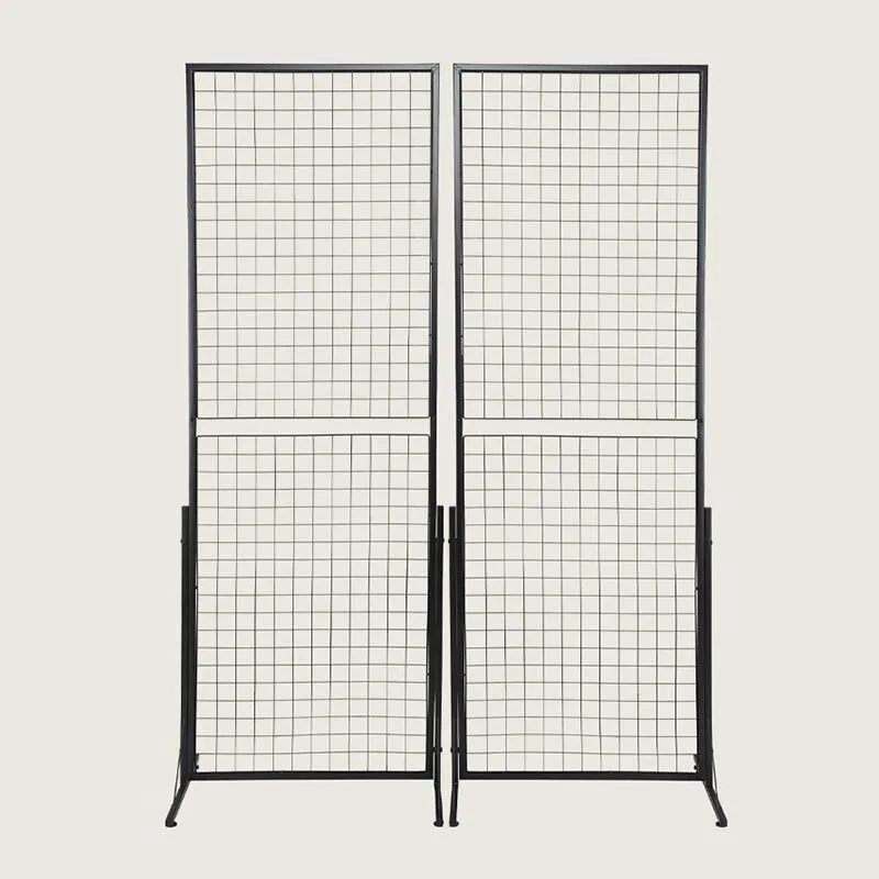 Wire Gridwall Display Racks with T-Base Floorstanding HS-WG3 1
