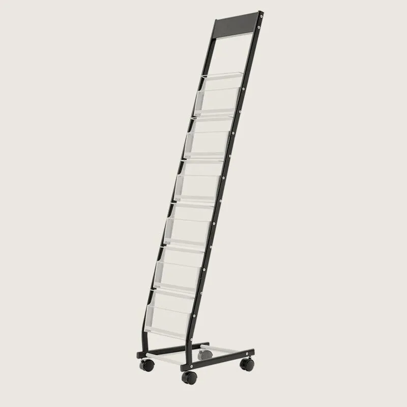 Brochure Bookshelf Display Rack Narrow 6-Tier Magazine Literature HS-Z19 1
