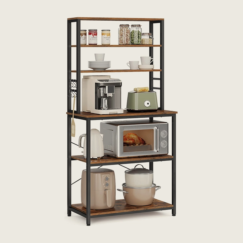 31.5 6-Tier Baker Rack Coffee Bar Microwave Oven Rack HS-C4 1