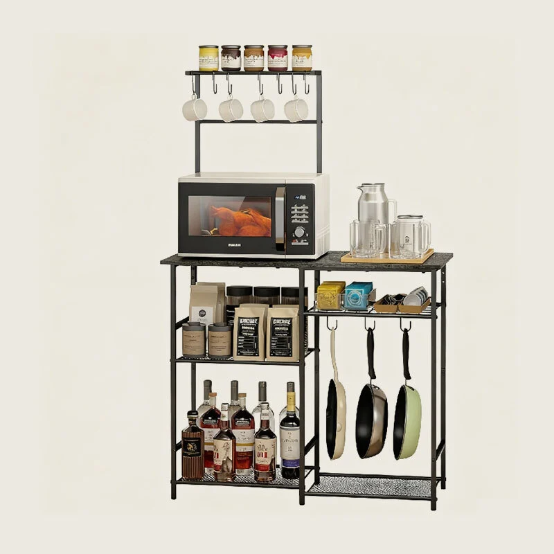 HuaSheng 6-Tier Corner Coffee Bar Kitchen Bakers Rack HS-C6 1