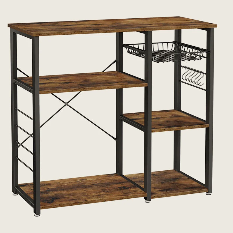 HuaSheng 35.4 Baker Rack Coffee Bar Microwave Oven Rack HS-C8 1