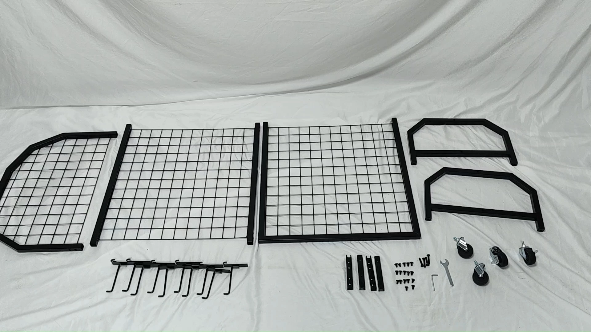 HuaSheng Grid Wall Panel Movable Art Display Rack HS-WG2 1