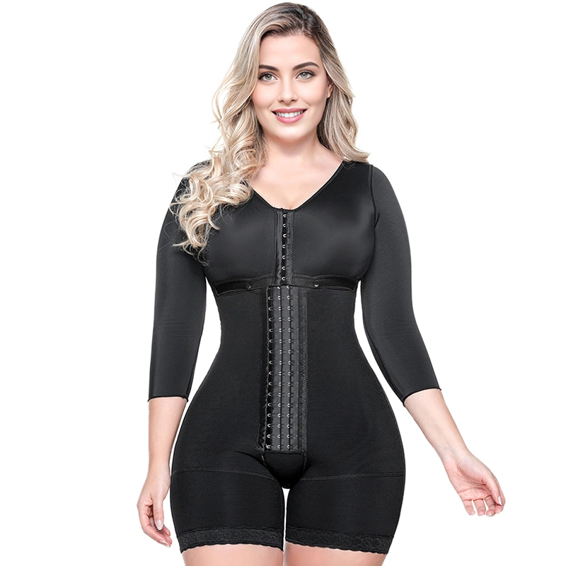 Bodysuit de la curva de reloj de arena de manga larga Bodysuit 1