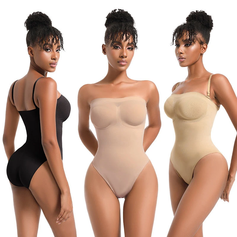 2-in-1 Convertible Strapless Seamless Thong Body Shaper 1