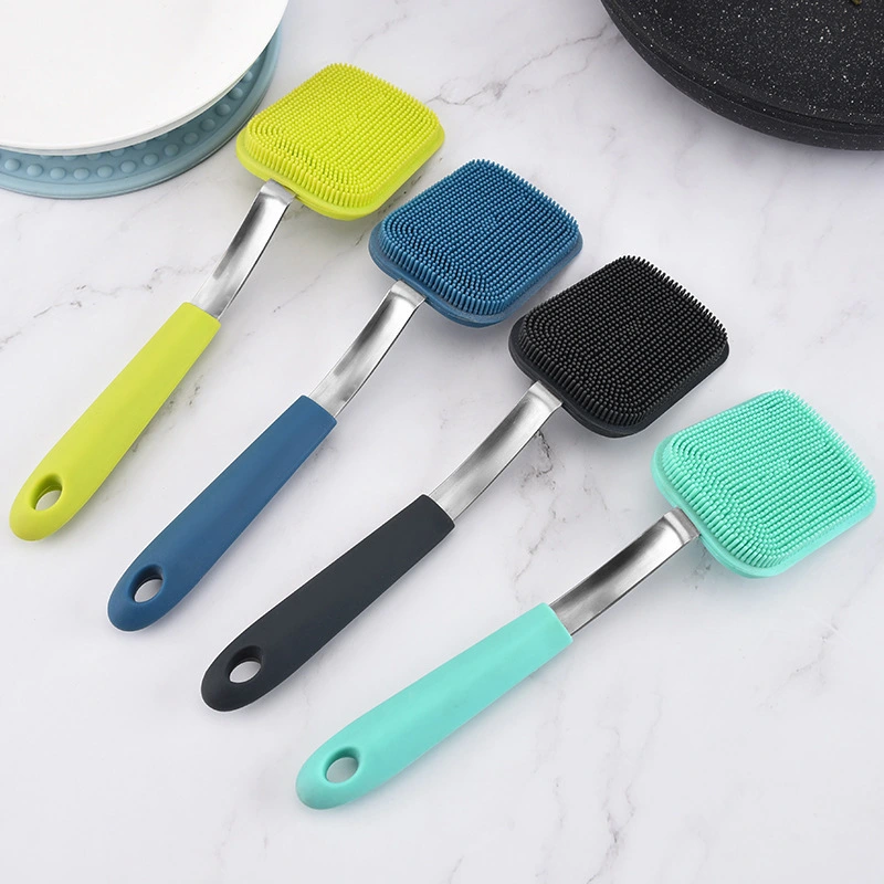 Reusable Silicone Dish Scrubber – Flexible Non-Scratch Kitchen Brush for Pots & Pans 1