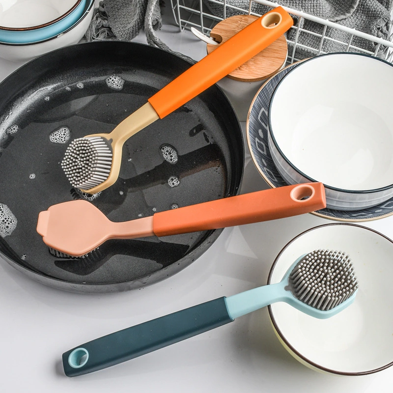 Heavy-Duty Silicone Scrub Brush – Non-Stick Pot Cleaner for Kitchen & Cookware 1