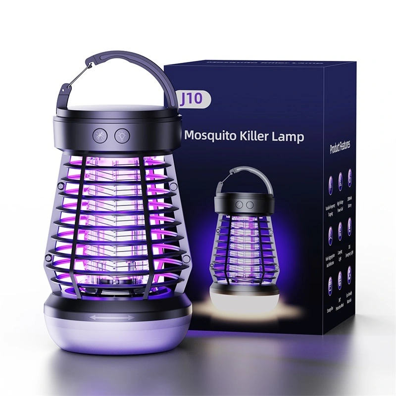 JMK Smart UV Mosquito Zapper 3-en-1 Camping &lt;000000&gt; Lampe de secours avec batterie 2000 mAh sans danger pour les animaux 1