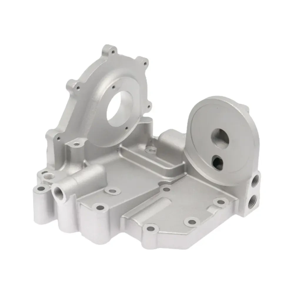 Gravity Casting Aluminum Alloy Auto Engine Oil Filter Base Metal Parts 1