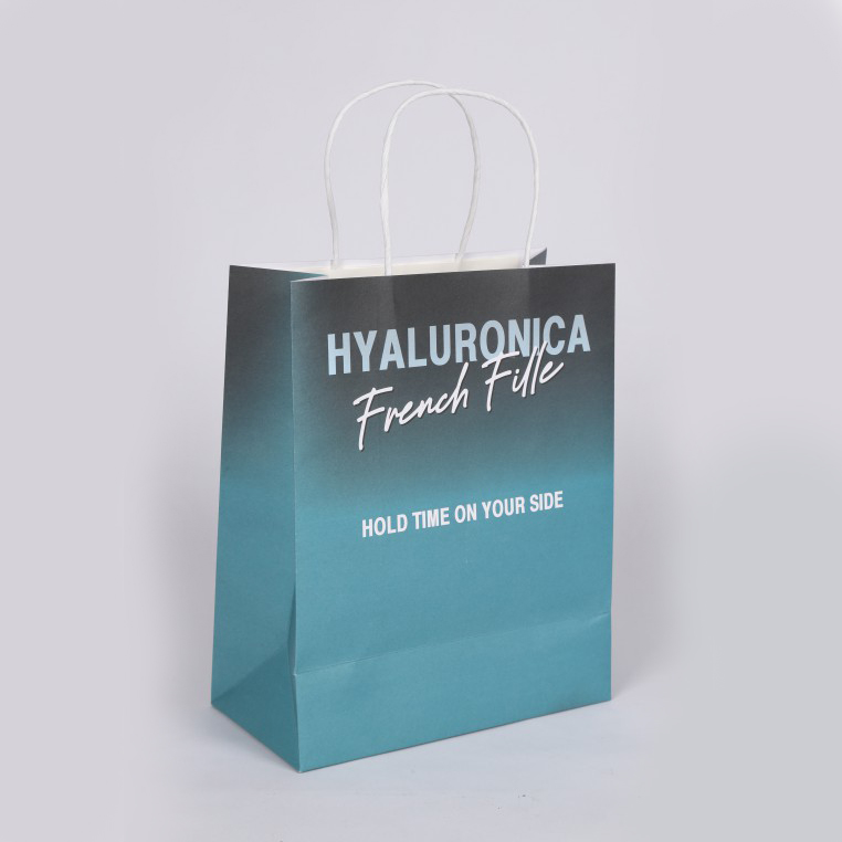 Branded Kraft Paper Gift Bags with Customized Design and Logo 5
