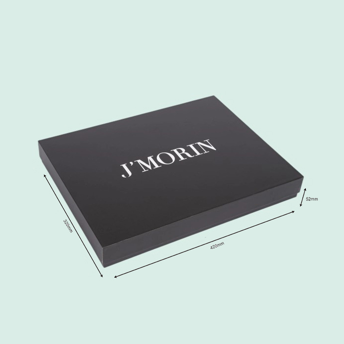 Luxury black lid base apparel box cloth box with tissue paper to wrap your products customize with your logo 2