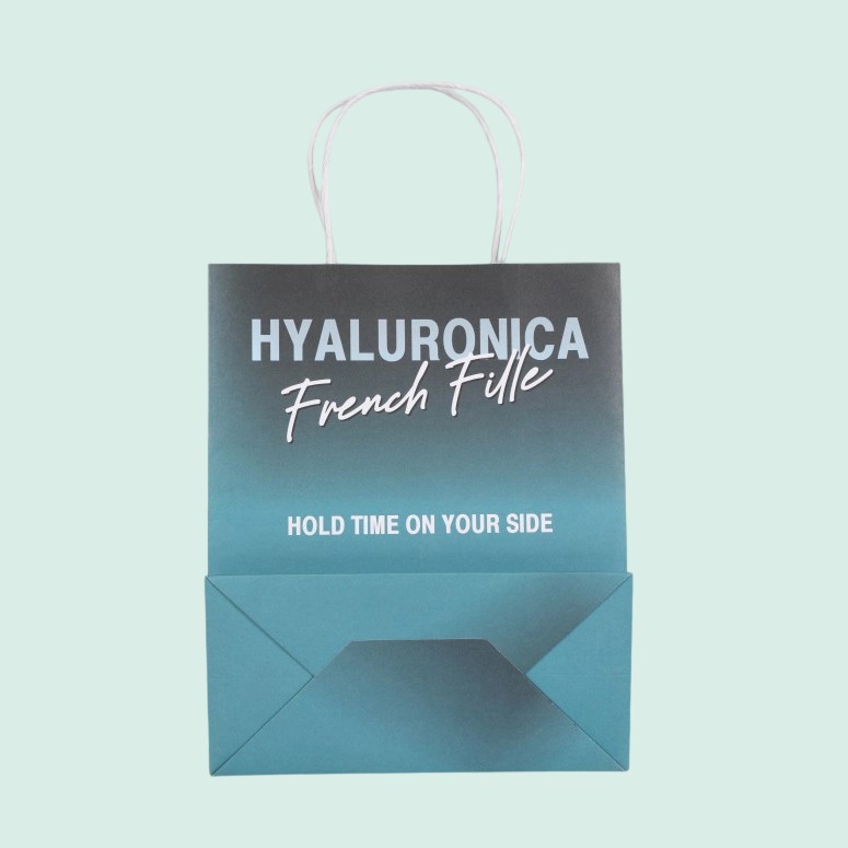Branded Kraft Paper Gift Bags with Customized Design and Logo 3