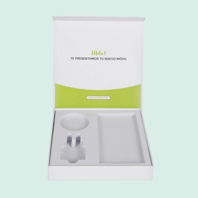 Customized luxury magnetic box mobile phone packaging with EVA foam shock absorption is suitable for electronic products 6