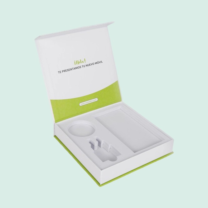 Customized luxury magnetic box mobile phone packaging with EVA foam shock absorption is suitable for electronic products 5