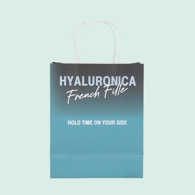 Branded Kraft Paper Gift Bags with Customized Design and Logo 4