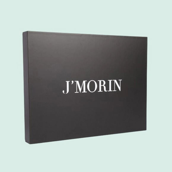 Luxury black lid base apparel box cloth box with tissue paper to wrap your products customize with your logo 4