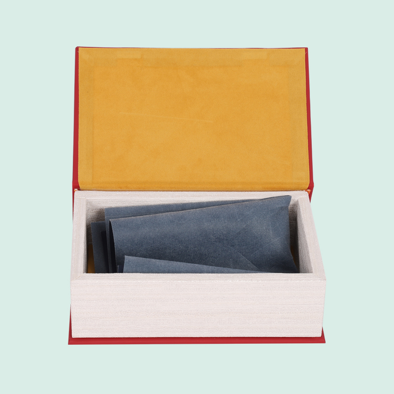 High quality fake book box packaging box with magnet closure decorative box 7