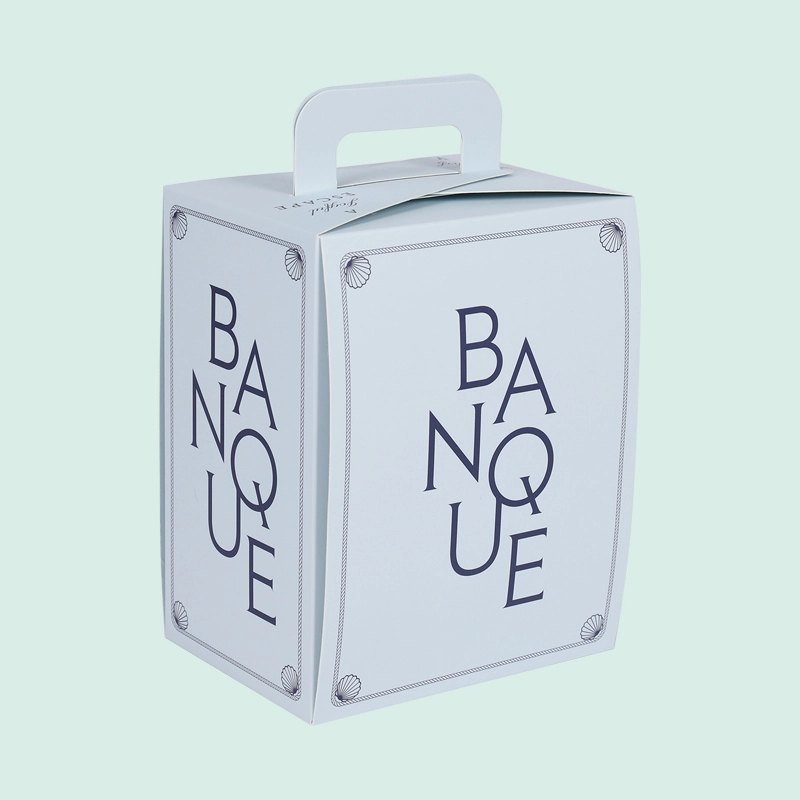 Wholesale custom cake box with colorful printing handle paper box from IPACK 1