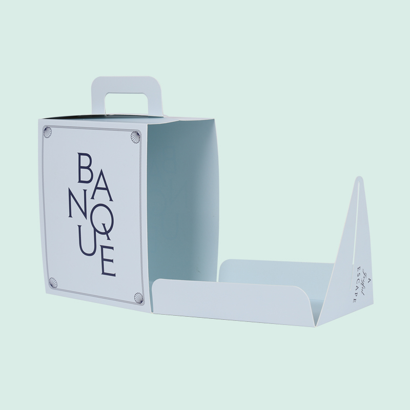 Wholesale custom cake box with colorful printing handle paper box from IPACK 6