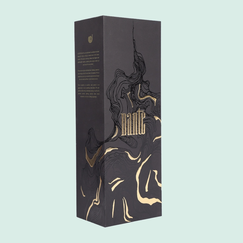 Customized luxury gift box for wine bottle lid base box with velvet EVA foam insert from IPACK 1