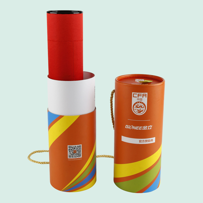 High Quality Custom Cylindrical box with handle Premium Cylindrical box Hongte  Paper Box 4