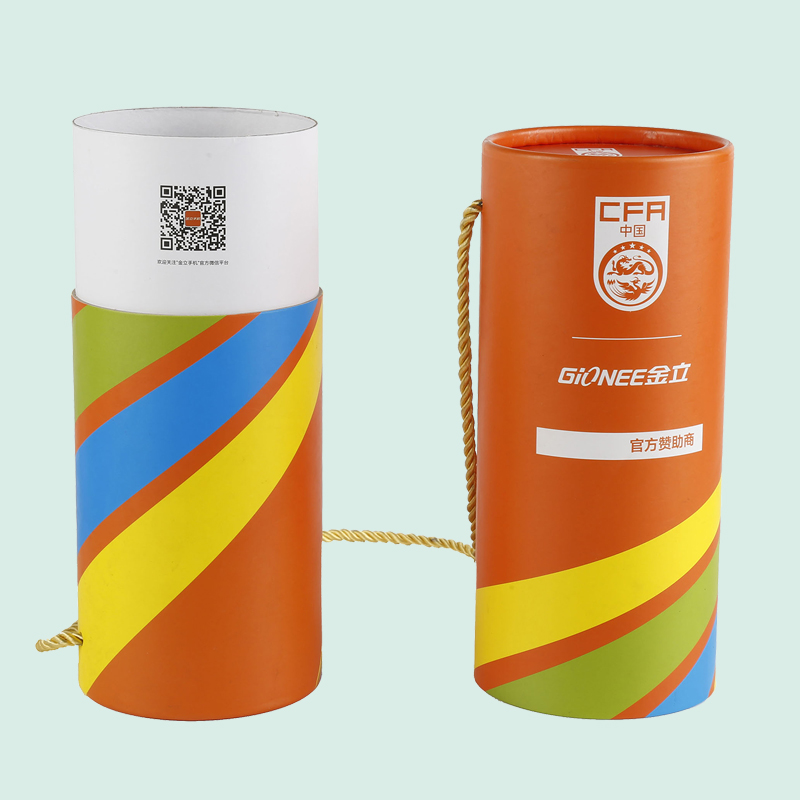 High Quality Custom Cylindrical box with handle Premium Cylindrical box Hongte  Paper Box 3