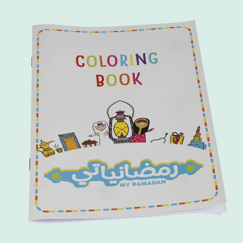 Wholesale custom brochure with colorfule printing saddle-stitch binding from IPACK 1