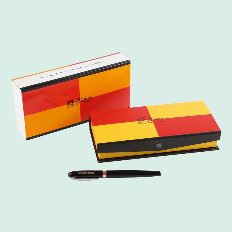 High Quality Magnetic Closure Gift Box custom printed Pen boxes Extensions with Satin Silk liner 1