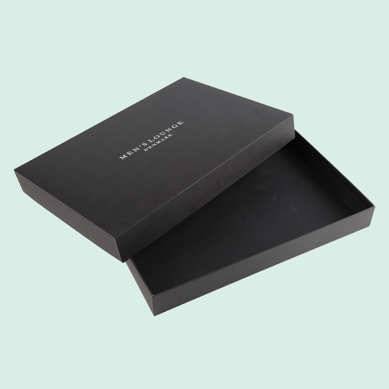 Caja de vestimenta de tapa negra de lujo Cajas impresas personalizadas Cierras de cierre para envolver sus productos Personalizar con su logotipo 6