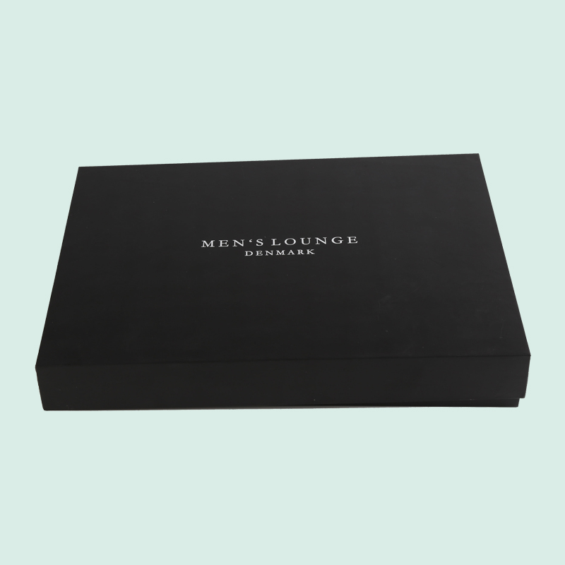 Caja de vestimenta de tapa negra de lujo Cajas impresas personalizadas Cierras de cierre para envolver sus productos Personalizar con su logotipo 3