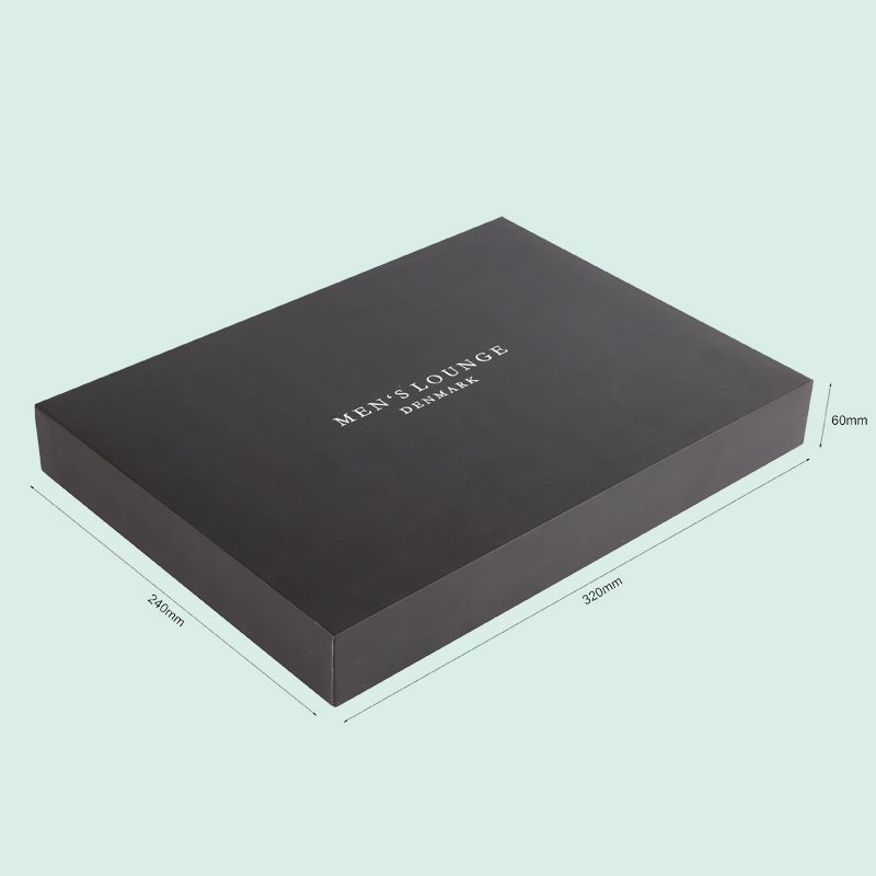 Caja de vestimenta de tapa negra de lujo Cajas impresas personalizadas Cierras de cierre para envolver sus productos Personalizar con su logotipo 2
