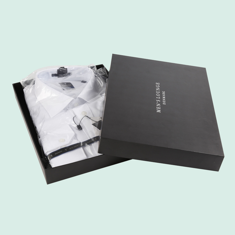 Caja de vestimenta de tapa negra de lujo Cajas impresas personalizadas Cierras de cierre para envolver sus productos Personalizar con su logotipo 5