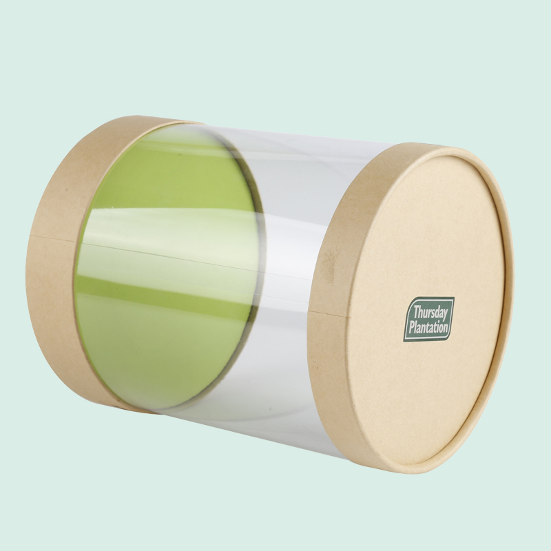Tubos de papel de material transparente de alta qualidade Caixa de tubo de papel transparente da Ipack Company 5