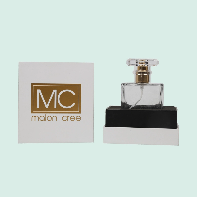 Custom white colorpaper packaging lid base perfume box from Ipack 1