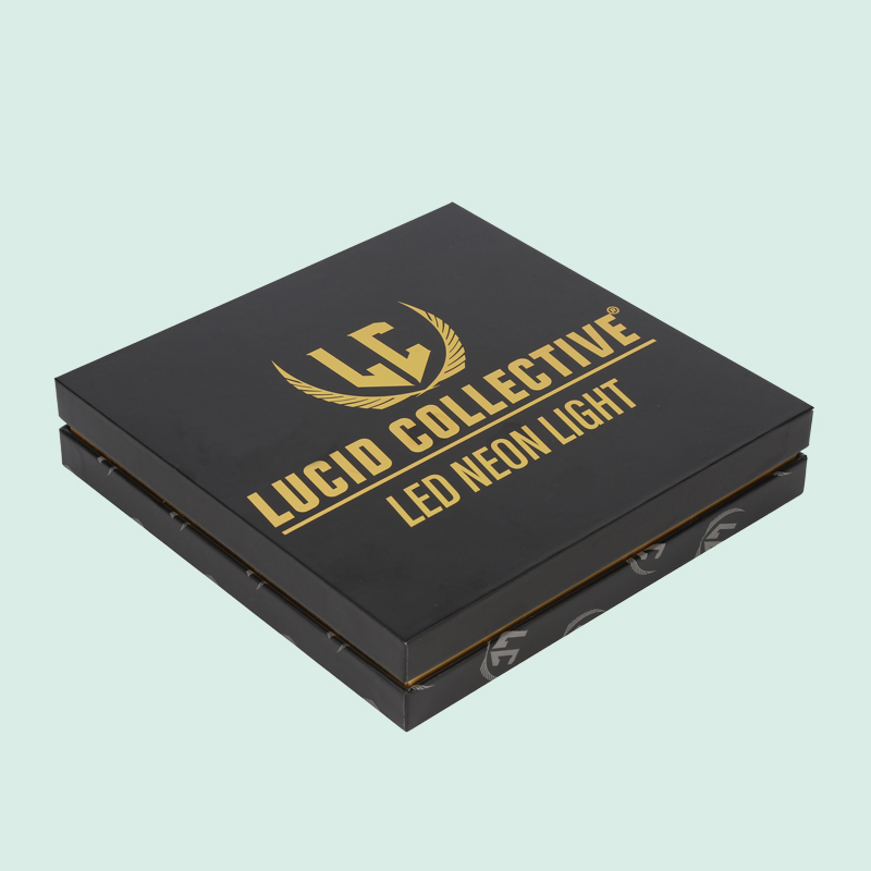 Benutzerdefinierte Folienstempel Logo Luxus LED Neon Light Geschenkboxen von Upack Box 3