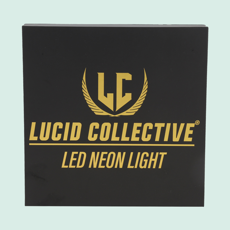 Benutzerdefinierte Folienstempel Logo Luxus LED Neon Light Geschenkboxen von Upack Box 5