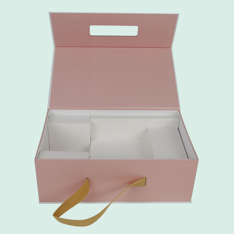 Customizable paper packaging box high quality  luxury magnetic box with handle ipack brand box 3