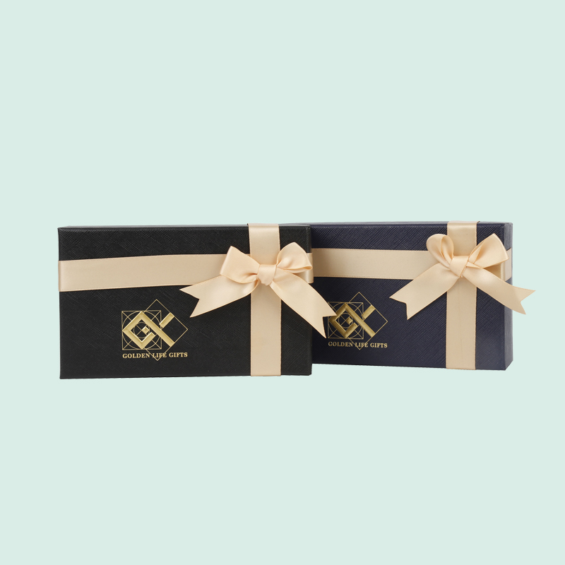 Customizable lid and base gift box with ribbon bow rigid gift boxes ipack box 6