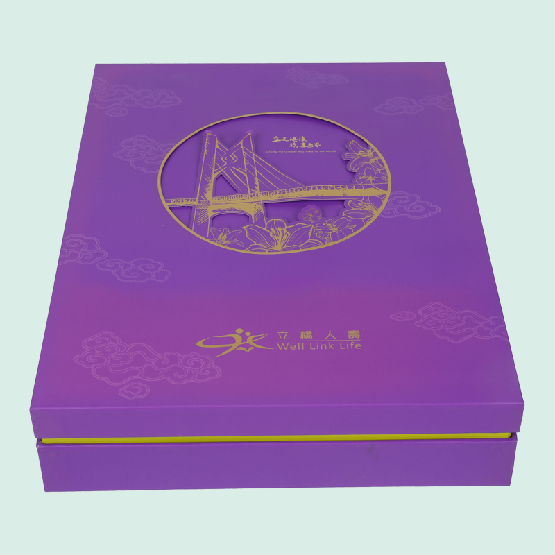 Benutzerdefinierte Deckelbasisbox Folienstempel Logo LuxuryGift -Boxen aus Ipack Box 1