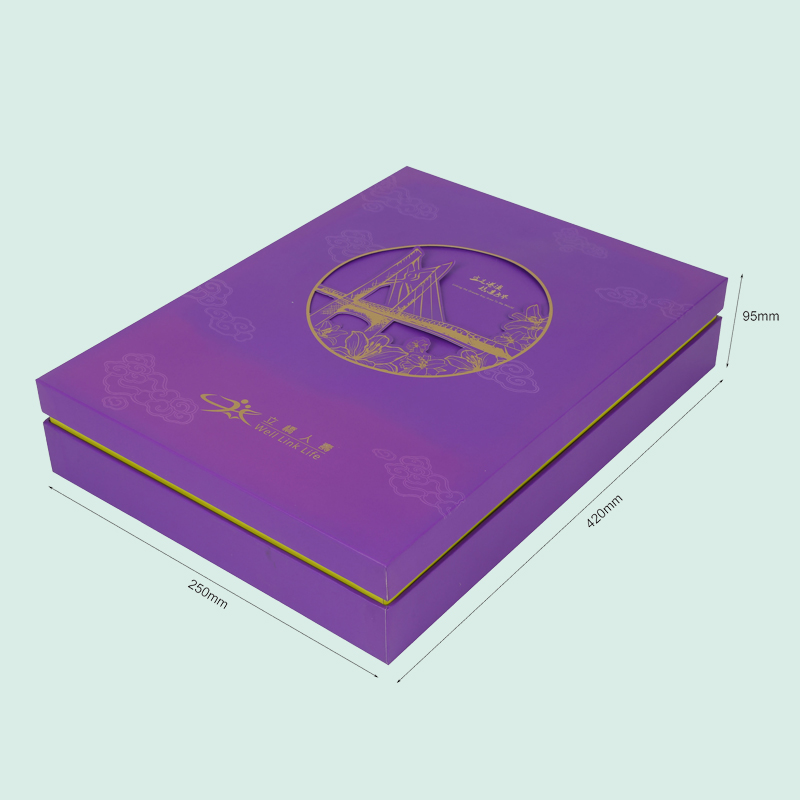 Benutzerdefinierte Deckelbasisbox Folienstempel Logo LuxuryGift -Boxen aus Ipack Box 2