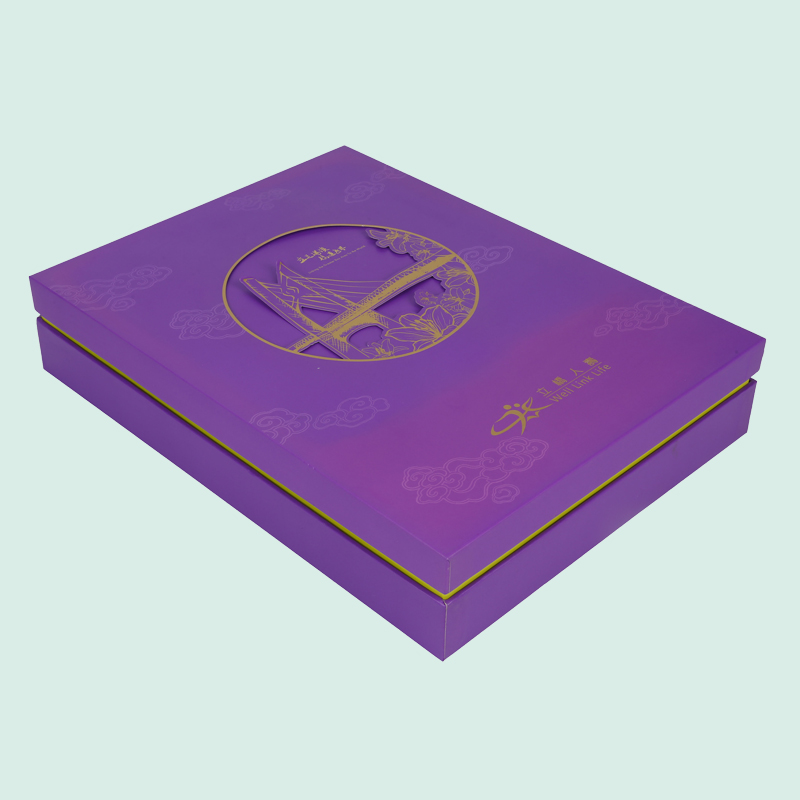 Benutzerdefinierte Deckelbasisbox Folienstempel Logo LuxuryGift -Boxen aus Ipack Box 4