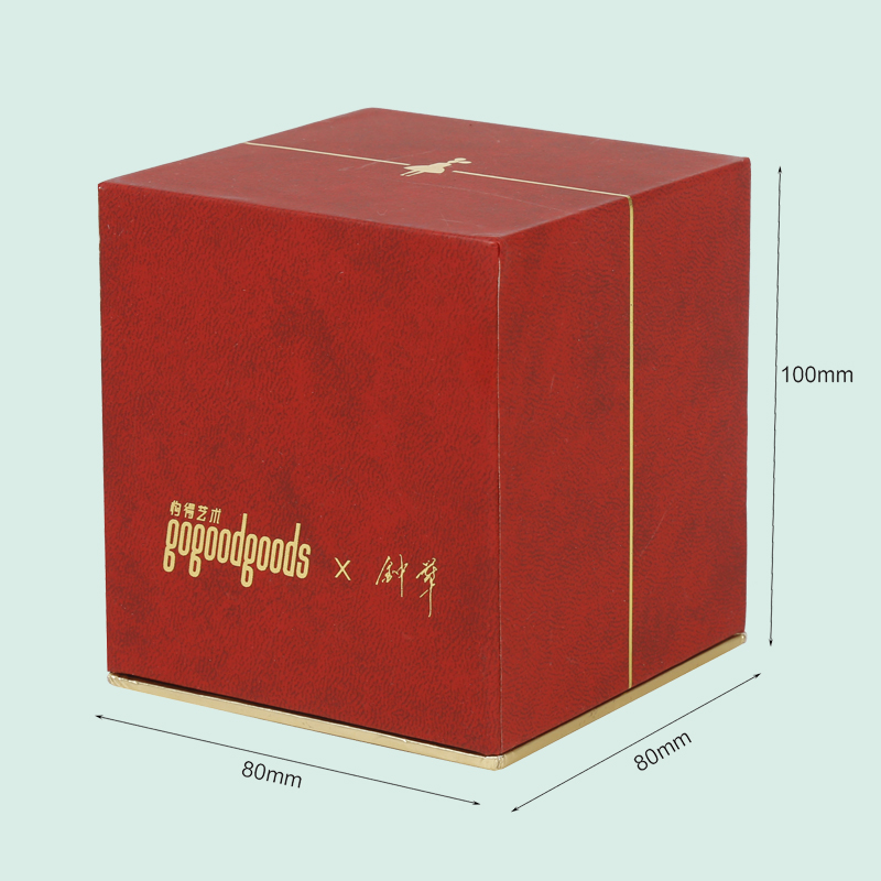 high end special texture paper packaging luxury lid base gift box from IPACK 1