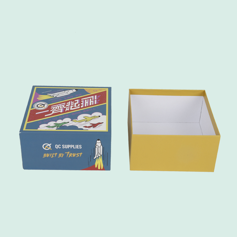 Luxury colorful lid and base box custom gift boxes with your logo and slogan——from ipack 6