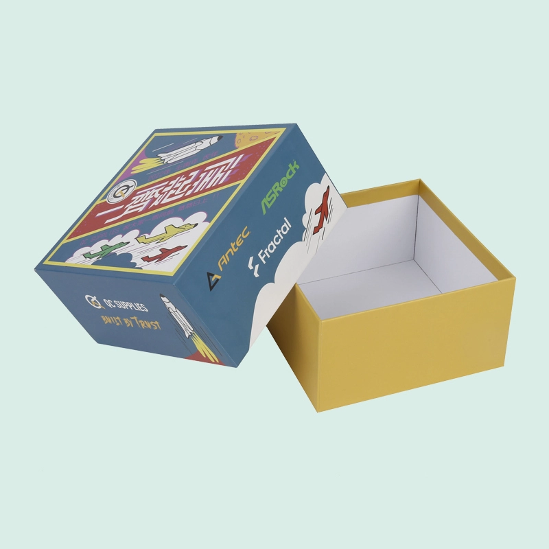 Luxury colorful lid and base box custom gift boxes with your logo and slogan——from ipack 1