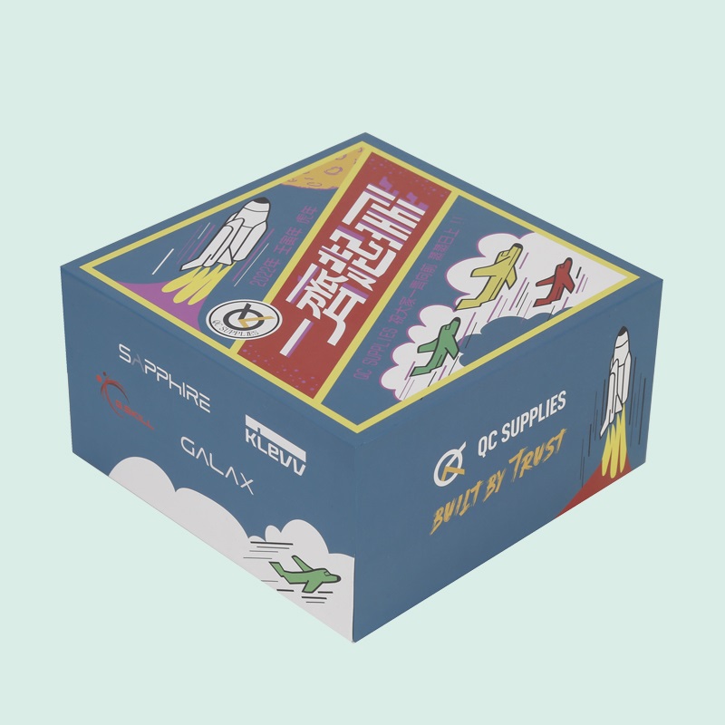 Luxury colorful lid and base box custom gift boxes with your logo and slogan——from ipack 5
