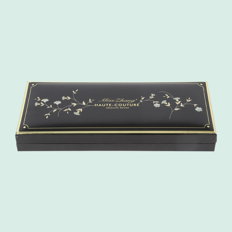 Customized luxury Flip-top box black gift package from IPACK box factory 5