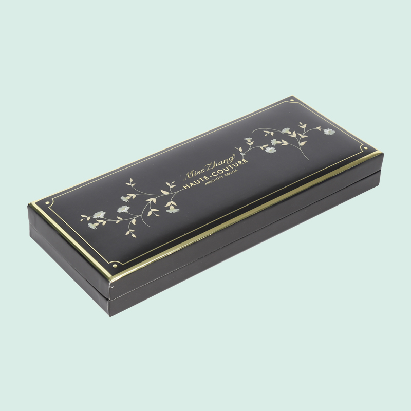 Customized luxury Flip-top box black gift package from IPACK box factory 6