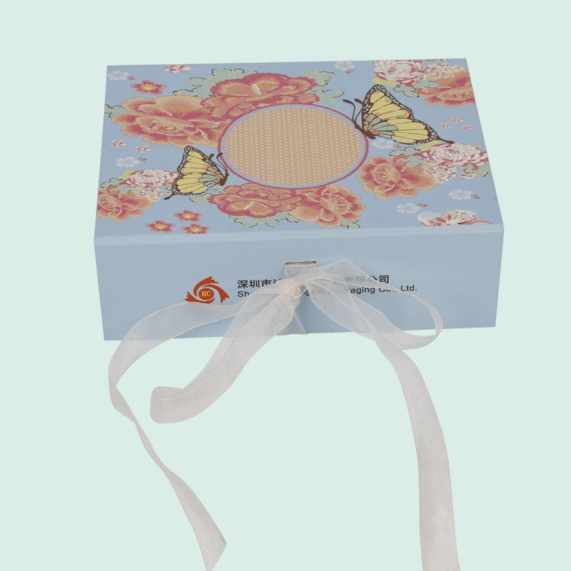 ปรับแต่งกล่องแม่เหล็กแบบพับได้ด้วย Ribbon Bow Luxury Box Box Box Ipack แบรนด์ iPack 4