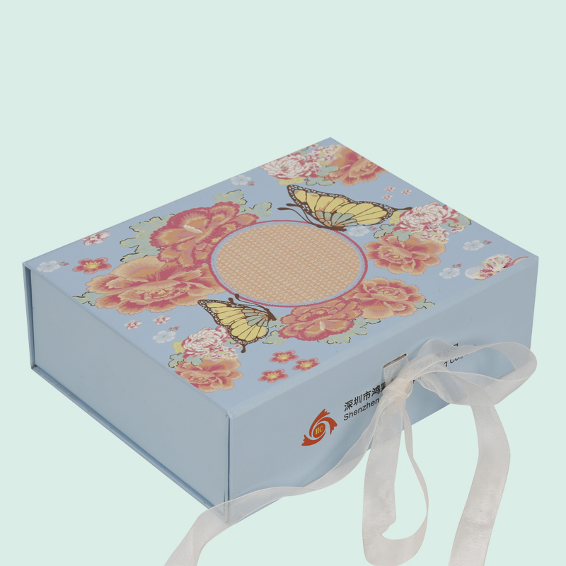 ปรับแต่งกล่องแม่เหล็กแบบพับได้ด้วย Ribbon Bow Luxury Box Box Box Ipack แบรนด์ iPack 5