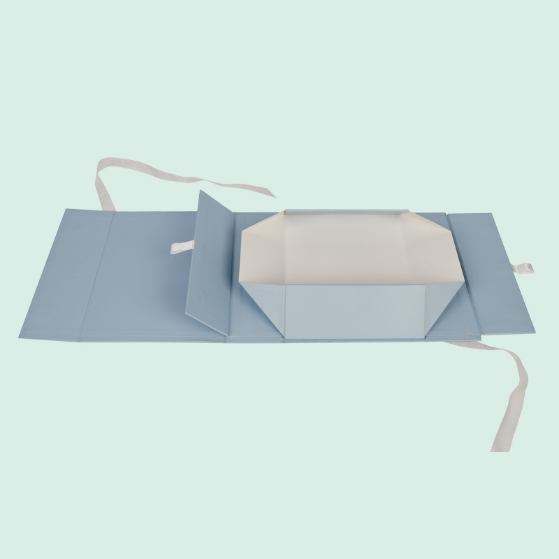 ปรับแต่งกล่องแม่เหล็กแบบพับได้ด้วย Ribbon Bow Luxury Box Box Box Ipack แบรนด์ iPack 7
